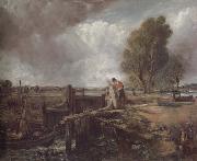 John Constable Study of A boat passing a lock oil painting